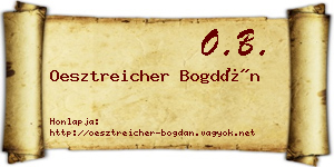 Oesztreicher Bogdán névjegykártya